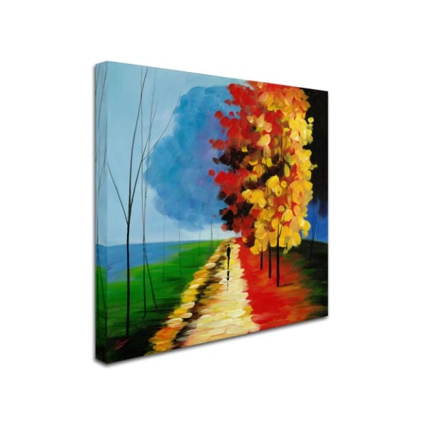 Ricardo Tapia 'Walk In The Park' Canvas Art,14x14